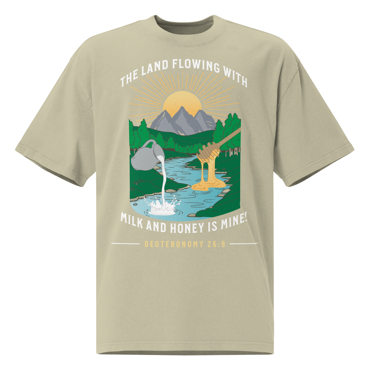 Oversized T-shirt - Milk and Honey